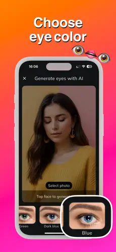 AI photo enhancement example